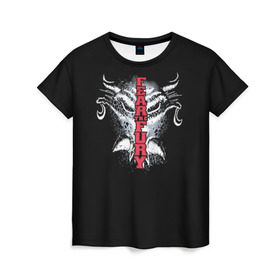 Женская футболка 3D с принтом Fear the fury в Курске, 100% полиэфир ( синтетическое хлопкоподобное полотно) | прямой крой, круглый вырез горловины, длина до линии бедер | city | danger | suplex | wwe | рестлер