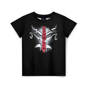 Детская футболка 3D с принтом Fear the fury в Курске, 100% гипоаллергенный полиэфир | прямой крой, круглый вырез горловины, длина до линии бедер, чуть спущенное плечо, ткань немного тянется | city | danger | suplex | wwe | рестлер