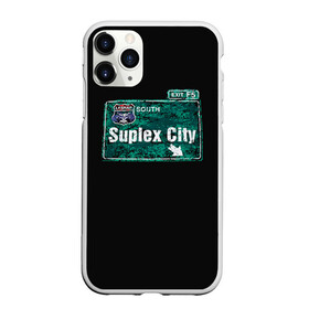 Чехол для iPhone 11 Pro матовый с принтом Suplex city в Курске, Силикон |  | Тематика изображения на принте: fear | fury | wwe | рестлер