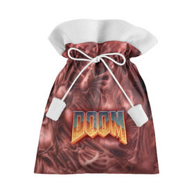 Подарочный 3D мешок с принтом Doom (Classic) в Курске, 100% полиэстер | Размер: 29*39 см | 90 | олдскул | скелет | череп