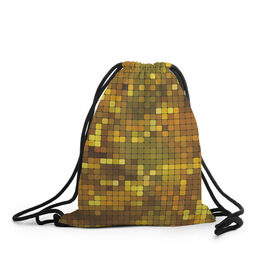 Рюкзак-мешок 3D с принтом Gold style в Курске, 100% полиэстер | плотность ткани — 200 г/м2, размер — 35 х 45 см; лямки — толстые шнурки, застежка на шнуровке, без карманов и подкладки | блекс | золото | квадрат | клубы | текстуры