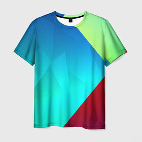 Мужская футболка 3D с принтом Freedom в Курске, 100% полиэфир | прямой крой, круглый вырез горловины, длина до линии бедер | абстракт | абстракции | волны | прикольные | ромб | текстуры