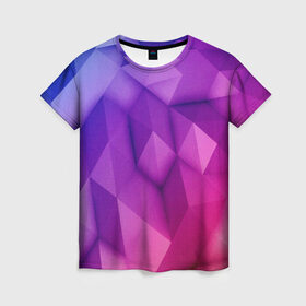 Женская футболка 3D с принтом Абстракция в Курске, 100% полиэфир ( синтетическое хлопкоподобное полотно) | прямой крой, круглый вырез горловины, длина до линии бедер | абстракт | абстракции | иллюзия | прикольные | текстуры