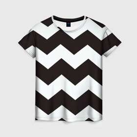 Женская футболка 3D с принтом Полосы в Курске, 100% полиэфир ( синтетическое хлопкоподобное полотно) | прямой крой, круглый вырез горловины, длина до линии бедер | new | арт | гранж | краска | полосы | прикольные | чернобелые
