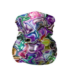 Бандана-труба 3D с принтом Цветное безумие в Курске, 100% полиэстер, ткань с особыми свойствами — Activecool | плотность 150‒180 г/м2; хорошо тянется, но сохраняет форму | Тематика изображения на принте: арт | дизайн | искусство | краски | мозаика | палитра | радуга | разные цвета | текстура | цветное безумие