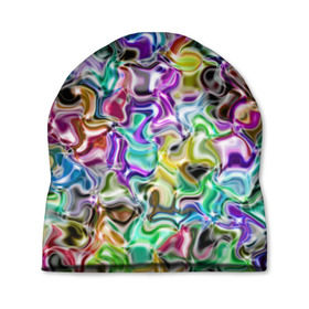 Шапка 3D с принтом Цветное безумие в Курске, 100% полиэстер | универсальный размер, печать по всей поверхности изделия | арт | дизайн | искусство | краски | мозаика | палитра | радуга | разные цвета | текстура | цветное безумие