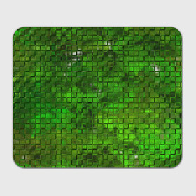 Коврик прямоугольный с принтом Зелёные кубики в Курске, натуральный каучук | размер 230 х 185 мм; запечатка лицевой стороны | дизайн | искусство | кубики | мозаика | поверхность | рельеф | стена | стиль | текстура | фон