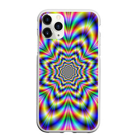 Чехол для iPhone 11 Pro Max матовый с принтом Красочная иллюзия в Курске, Силикон |  | гипноз | движение | красочный фон | обман зрения | оптическая иллюзия | погружение | текстура | фокус