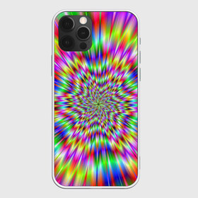 Чехол для iPhone 12 Pro Max с принтом Спектральная иллюзия в Курске, Силикон |  | Тематика изображения на принте: взрыв | гипноз | движение | краски | красочный фон | обман зрения | оптическая иллюзия | погружение | текстура | фокус | цветовой спектр