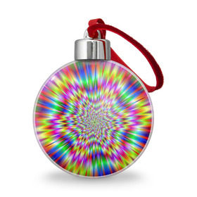 Ёлочный шар с принтом Спектральная иллюзия в Курске, Пластик | Диаметр: 77 мм | взрыв | гипноз | движение | краски | красочный фон | обман зрения | оптическая иллюзия | погружение | текстура | фокус | цветовой спектр