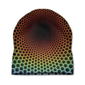 Шапка 3D с принтом Погружение в бездну в Курске, 100% полиэстер | универсальный размер, печать по всей поверхности изделия | гипноз | движение | обман зрения | оптическая иллюзия | погружение | текстура | фокус