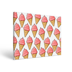 Холст прямоугольный с принтом Мороженки в Курске, 100% ПВХ |  | Тематика изображения на принте: девушкам | мороженка | мороженое | сладкая