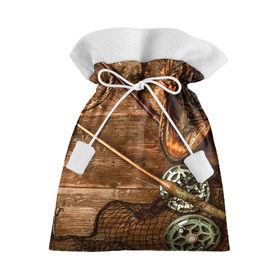 Подарочный 3D мешок с принтом Рыбацкий стол в Курске, 100% полиэстер | Размер: 29*39 см | грузило | карась | лодка | окунь | природа | река | рыбак | рыболов | снасти | туризм | щука