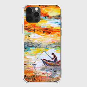 Чехол для iPhone 12 Pro Max с принтом Рыбак на лодке в Курске, Силикон |  | Тематика изображения на принте: грузило | карась | лодка | окунь | природа | река | рыбак | рыболов | снасти | туризм | щука