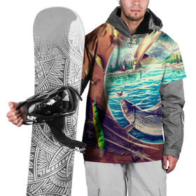 Накидка на куртку 3D с принтом Рыбацкое в Курске, 100% полиэстер |  | Тематика изображения на принте: грузило | карась | лодка | окунь | природа | река | рыбак | рыболов | снасти | туризм | щука