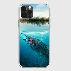 Чехол для iPhone 12 Pro Max с принтом Рыбалка в Курске, Силикон |  | Тематика изображения на принте: грузило | карась | лодка | окунь | природа | река | рыбак | рыболов | снасти | туризм | щука