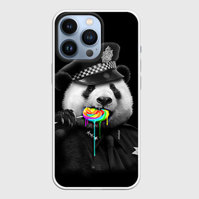 Чехол для iPhone 13 Pro с принтом Панда и карамель в Курске,  |  | панда | черно белый