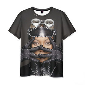 Мужская футболка 3D с принтом Наоми Кэмпбелл в Курске, 100% полиэфир | прямой крой, круглый вырез горловины, длина до линии бедер | naomi campbell | актриса | британская | наоми кэмпбелл | певица афроямайское | происхождение | супермодель