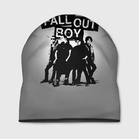 Шапка 3D с принтом Fall out boy в Курске, 100% полиэстер | универсальный размер, печать по всей поверхности изделия | fall out boy