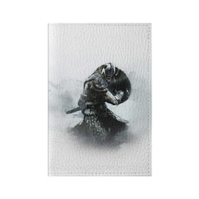 Обложка для паспорта матовая кожа с принтом Skyrim в Курске, натуральная матовая кожа | размер 19,3 х 13,7 см; прозрачные пластиковые крепления | elder scrolls | skyrim | игра | скайрим