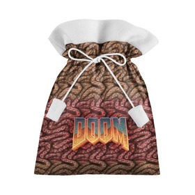 Подарочный 3D мешок с принтом Doom (щупальца) в Курске, 100% полиэстер | Размер: 29*39 см | извилины | мозги | осьминог
