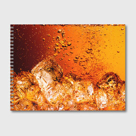 Альбом для рисования с принтом Кола 3 в Курске, 100% бумага
 | матовая бумага, плотность 200 мг. | Тематика изображения на принте: cocacola | cola | pepsi | кола | лёд | напиток | пепси | пузыри