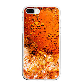 Чехол для iPhone 7Plus/8 Plus матовый с принтом Кола 3 в Курске, Силикон | Область печати: задняя сторона чехла, без боковых панелей | cocacola | cola | pepsi | кола | лёд | напиток | пепси | пузыри