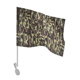 Флаг для автомобиля с принтом Камуфляжная форма в Курске, 100% полиэстер | Размер: 30*21 см | Тематика изображения на принте: camo | армия | камо