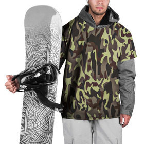 Накидка на куртку 3D с принтом Камуфляжная форма в Курске, 100% полиэстер |  | camo | армия | камо
