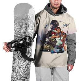 Накидка на куртку 3D с принтом GTA 5 в Курске, 100% полиэстер |  | Тематика изображения на принте: auto | grand | gta | online | theft | гта