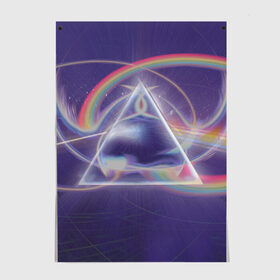 Постер с принтом Pink Floyd в Курске, 100% бумага
 | бумага, плотность 150 мг. Матовая, но за счет высокого коэффициента гладкости имеет небольшой блеск и дает на свету блики, но в отличии от глянцевой бумаги не покрыта лаком | pink floyd