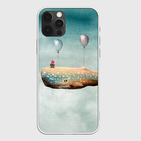 Чехол для iPhone 12 Pro с принтом Кит в Курске, силикон | область печати: задняя сторона чехла, без боковых панелей | автостопом по галактике | кит