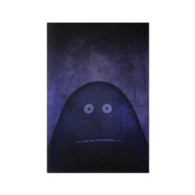 Обложка для паспорта матовая кожа с принтом Мора в лесу в Курске, натуральная матовая кожа | размер 19,3 х 13,7 см; прозрачные пластиковые крепления | Тематика изображения на принте: глаза | лес | муми тролль | туман