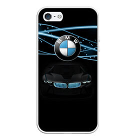 Чехол для iPhone 5/5S матовый с принтом BMW в Курске, Силикон | Область печати: задняя сторона чехла, без боковых панелей | bmw | бмв | бумер | на макете изображён автомобиль bmw. автомобиль