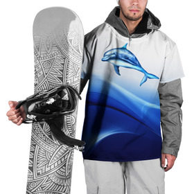 Накидка на куртку 3D с принтом Дельфин в Курске, 100% полиэстер |  | Тематика изображения на принте: дельфин | море | рыбка