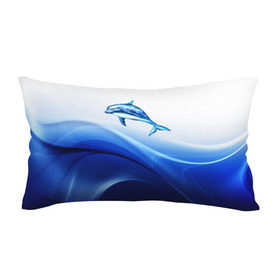 Подушка 3D антистресс с принтом Дельфин в Курске, наволочка — 100% полиэстер, наполнитель — вспененный полистирол | состоит из подушки и наволочки на молнии | дельфин | море | рыбка