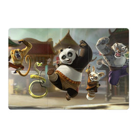 Магнитный плакат 3Х2 с принтом Кунг Фу панда в Курске, Полимерный материал с магнитным слоем | 6 деталей размером 9*9 см | кунг фу панда | мультфильмы