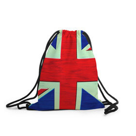 Рюкзак-мешок 3D с принтом Англия в Курске, 100% полиэстер | плотность ткани — 200 г/м2, размер — 35 х 45 см; лямки — толстые шнурки, застежка на шнуровке, без карманов и подкладки | англия | модные | популярные | прикольные | стена | флаг
