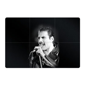 Магнитный плакат 3Х2 с принтом Фредди Меркьюри в Курске, Полимерный материал с магнитным слоем | 6 деталей размером 9*9 см | freddie mercury | queen. | автор песен | британский | вокалист | певец | рок группа | фредди меркьюри