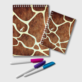 Блокнот с принтом Жирафик в Курске, 100% бумага | 48 листов, плотность листов — 60 г/м2, плотность картонной обложки — 250 г/м2. Листы скреплены удобной пружинной спиралью. Цвет линий — светло-серый
 | жираф | жирафик | текстуры