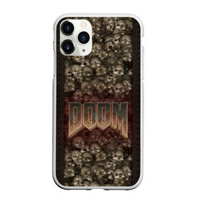 Чехол для iPhone 11 Pro матовый с принтом Doom classik 2 в Курске, Силикон |  | Тематика изображения на принте: заклепки | метал | череп