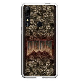 Чехол для Honor P Smart Z с принтом Doom classik 2 в Курске, Силикон | Область печати: задняя сторона чехла, без боковых панелей | Тематика изображения на принте: заклепки | метал | череп