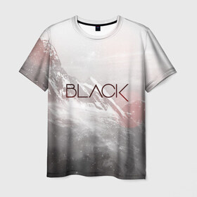 Мужская футболка 3D с принтом BLACK в Курске, 100% полиэфир | прямой крой, круглый вырез горловины, длина до линии бедер | минимум деталей   это тренд современной молодежной моды. | минимум слов
