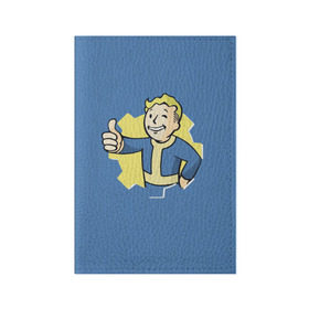 Обложка для паспорта матовая кожа с принтом Fallout в Курске, натуральная матовая кожа | размер 19,3 х 13,7 см; прозрачные пластиковые крепления | fallout | фалаут