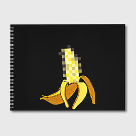 Альбом для рисования с принтом Банан 18+ в Курске, 100% бумага
 | матовая бумага, плотность 200 мг. | Тематика изображения на принте: банан | большой банан | ххх