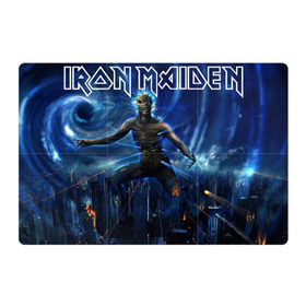 Магнитный плакат 3Х2 с принтом Iron Maiden в Курске, Полимерный материал с магнитным слоем | 6 деталей размером 9*9 см | iron maiden | rock | рок | череп