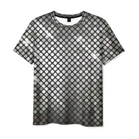 Мужская футболка 3D с принтом Silver style в Курске, 100% полиэфир | прямой крой, круглый вырез горловины, длина до линии бедер | Тематика изображения на принте: club | клуб | серебро | стиль