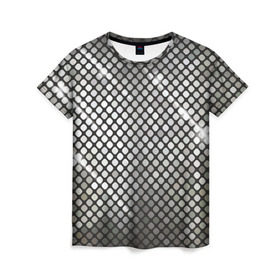 Женская футболка 3D с принтом Silver style в Курске, 100% полиэфир ( синтетическое хлопкоподобное полотно) | прямой крой, круглый вырез горловины, длина до линии бедер | club | клуб | серебро | стиль