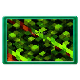Магнит 45*70 с принтом Minecraft в Курске, Пластик | Размер: 78*52 мм; Размер печати: 70*45 | minecraft | игра | крипер