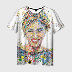 Мужская футболка 3D с принтом brands в Курске, 100% полиэфир | прямой крой, круглый вырез горловины, длина до линии бедер | brands | девушка | прикольное | разное
